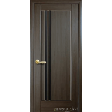 Деллита грей ПО черное стекло ПВХ DeLuxe Новый Стиль