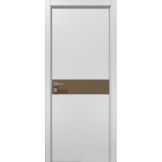 Elegance Uno Ясень белоснежный стекло мокко Папа Карло