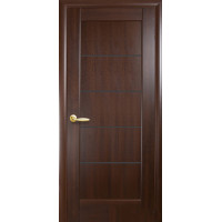 Мира черное стекло каштан ПВХ DeLuxe Новый Стиль