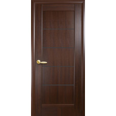 Мира черное стекло каштан ПВХ DeLuxe Новый Стиль