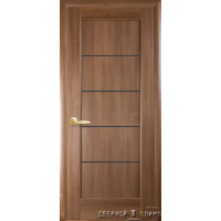 Мира черное стекло золотая ольха ПВХ DeLuxe Новый Стиль