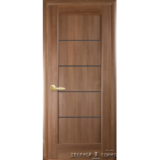 Мира черное стекло золотая ольха ПВХ DeLuxe Новый Стиль