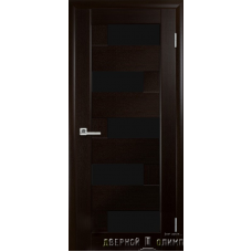 Пиана венге new стекло черное ПВХ DeLuxe Новый Стиль